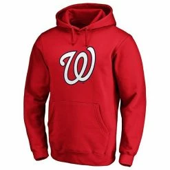 Men's Fanatics Branded Red Washington Nationals Official Logo Pullover Hoodie -Metaverse shop unnamed file 9922