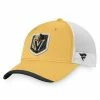 Men's Fanatics Branded Gold/White Vegas Golden Knights Authentic Pro Locker Room Logo Trucker Snapback Hat