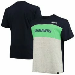 Men's Fanatics Branded College Navy/Heathered Gray Seattle Seahawks Big & Tall Color Block T-Shirt 3 Men's Fanatics Branded College Navy/Heathered Gray Seattle Seahawks Big & Tall Color Block T-Shirt -Metaverse shop unnamed file 9957