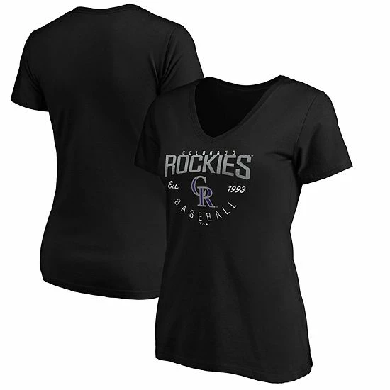 Women's Fanatics Branded Black Colorado Rockies Live For It V-Neck T-Shirt Women's Fanatics Branded Black Colorado Rockies Live For It V-Neck T-Shirt -Metaverse shop unnamed file 9970